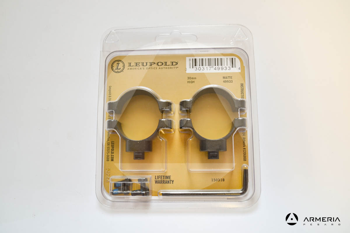 Supporti ad anello Leupold QR quick release rings 30 mm high matte #49933-0