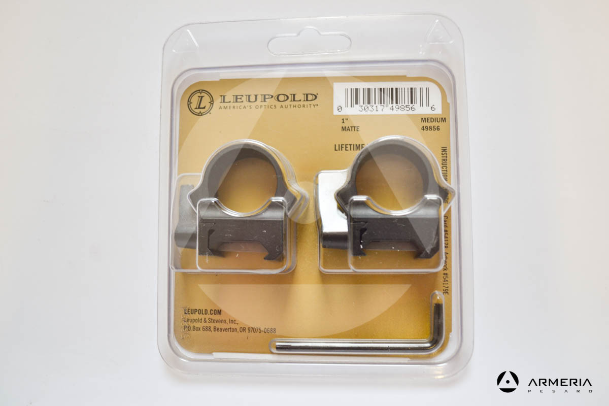Supporti ad anello Leupold QRW Rings - slitta Weaver - 1" medium matte #49856-0