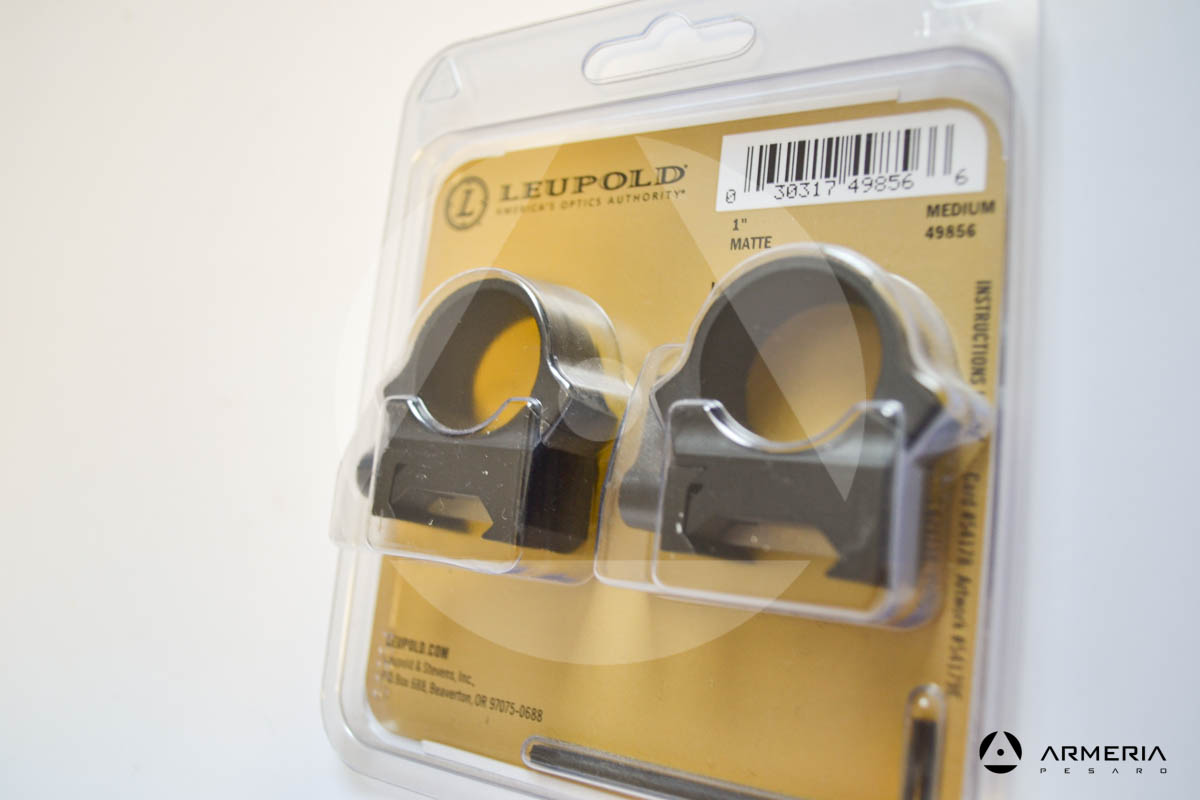 Supporti ad anello Leupold QRW Rings - slitta Weaver - 1" medium matte #49856-1