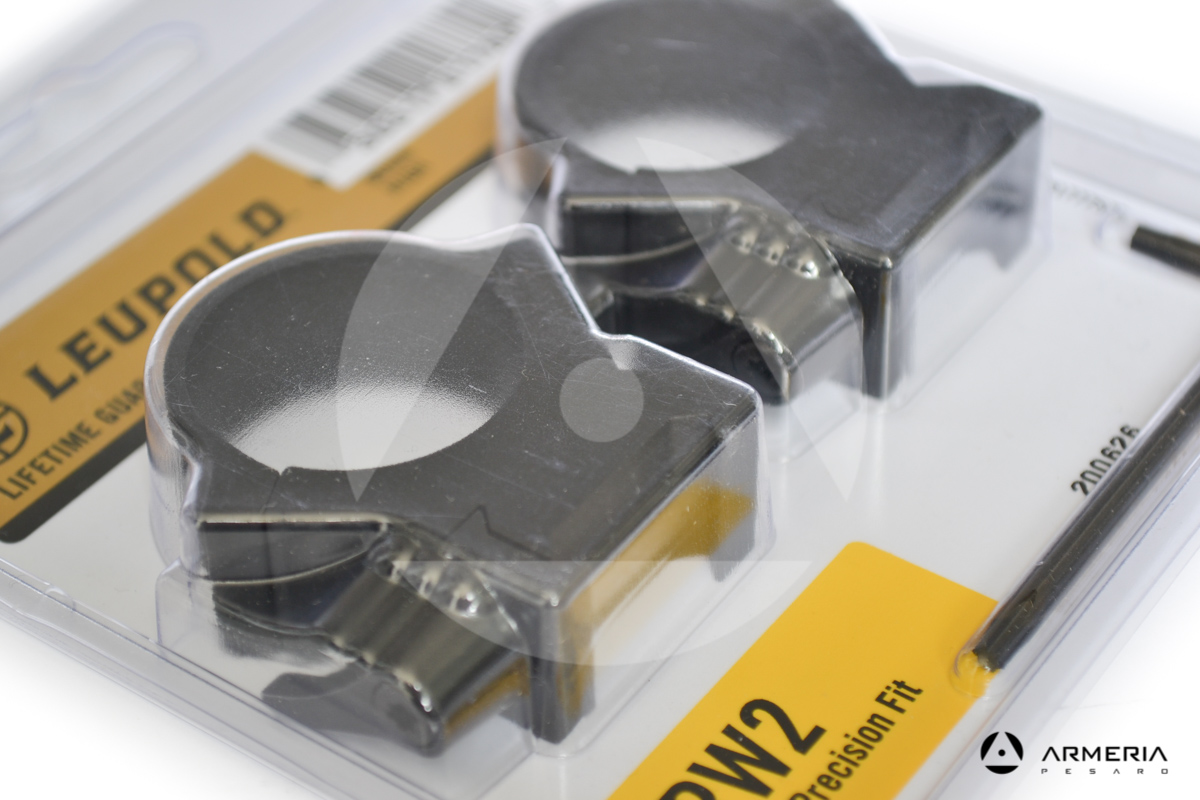Supporti ad anello Leupold QRW2 Precision fit slitta Weaver 30mm high alti matte #174078