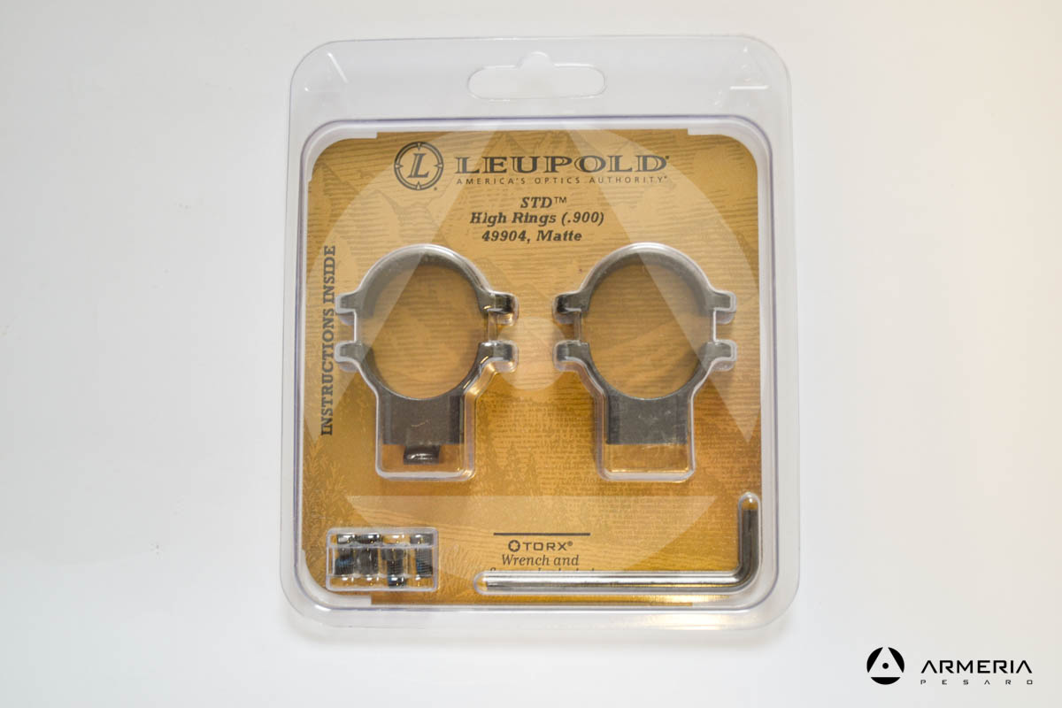 Supporti ad anello Leupold STD Standard Rings .900 high matte #49904-0