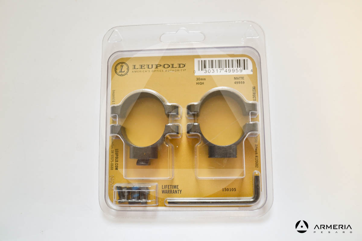 Supporti ad anello Leupold STD Standard Rings 30 mm high matte #49959-0