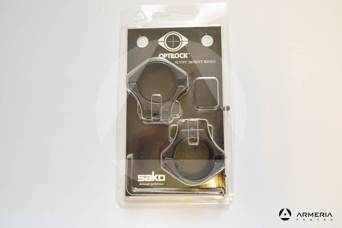 Supporti ad anello Optilock scope mount rings per fucili Sako - 30 mm low -0