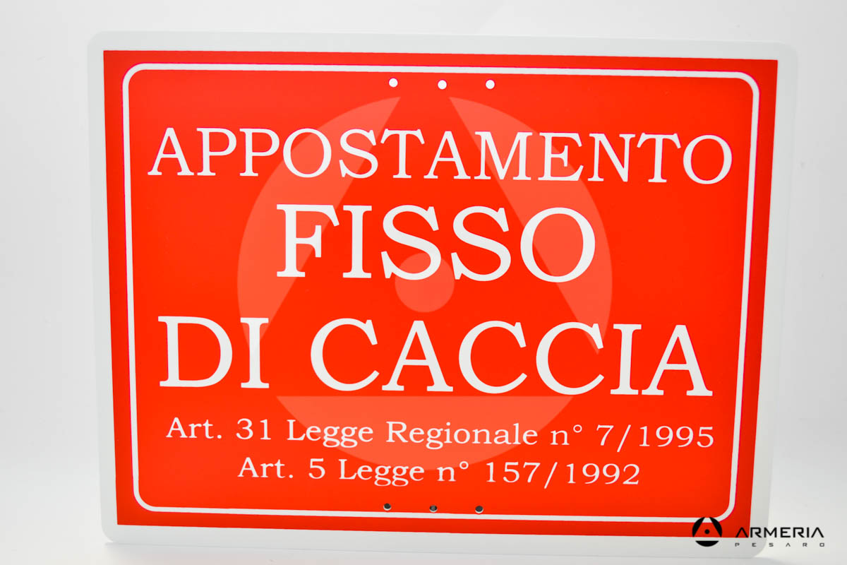 Tabella appostamento fisso caccia regolamentare