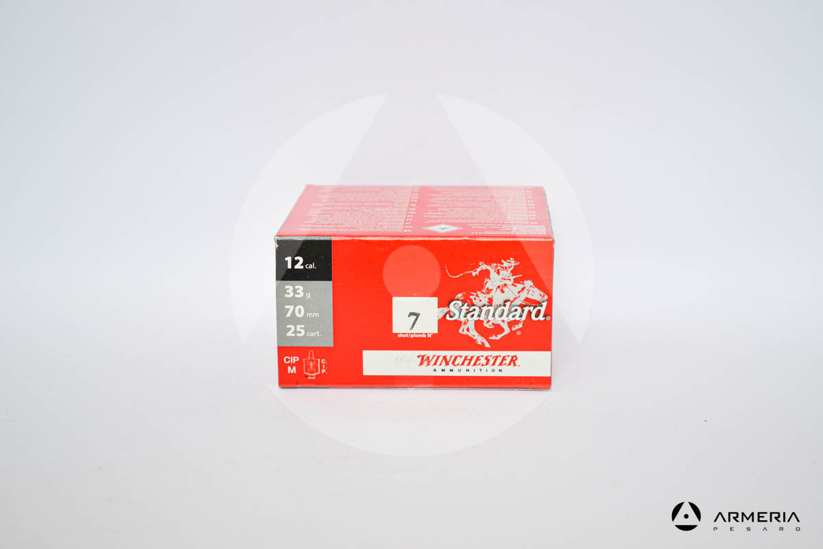 Winchester Ammunition Standard calibro 12 - Piombo 7 - 25 cartucce modello Winchester Ammunition Standard calibro 12 - Piombo 7 - 25 cartucce modello