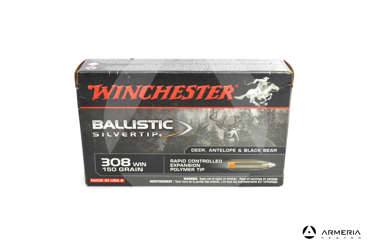 Winchester Ballistic Silver Tip calibro 308 Win 150 grani - 20 cartucce