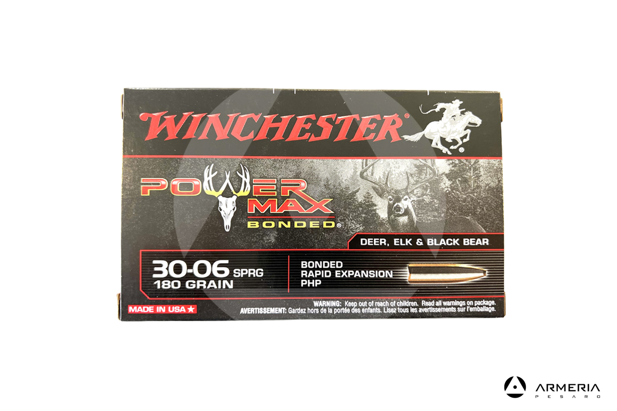 Winchester Power Max Bonded calibro 30-06 Springfield 180 grani  - 20 cartucce