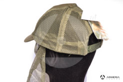 Cappello berretto Patton in cotone con retina anti insetti taglia L - 59 cm retro