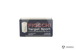 Fiocchi Target Sport calibro 22 LR Long Rifle LRN - 40 grani - 50 cartucce