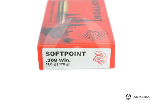 Geco Softpoint calibro 308 Win 170 grani - 20 cartucce macro