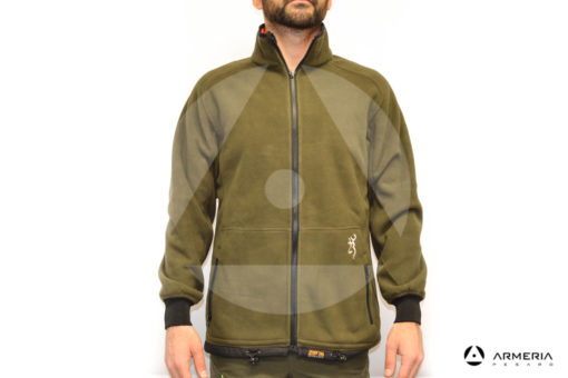 Giacca reversibile in Pile Browning Power Fleece - taglia XL verde