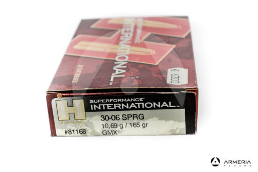 Hornady Superformance International calibro 30-06 Sprg 165 grani GMX #81168