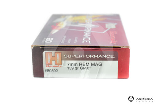 Hornady Superformance calibro 7mm REM MAG 139 grani GMX - 20 cartucce 80592