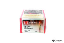 Palle ogive Hornady ELD Match calibro 30 .308″ – 208 grani – 100 pezzi #30731 mod