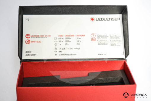 Pila torcia Led Lenser P7 - 450 lumen pack