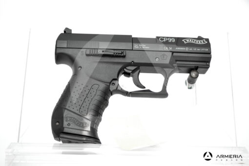Pistola semiautomatica CO2 Walther modello CP99 calibro 4.5 black lato