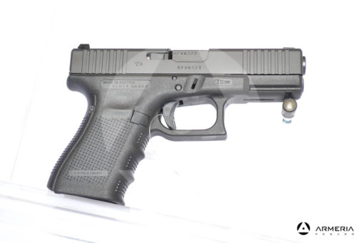 Pistola semiautomatica Glock modello 19FS Gem 4 calibro 9x21 con 2 caricatori canna 5 lato