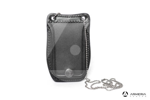 Porta placca in pelle Vega Holster nero 1WB