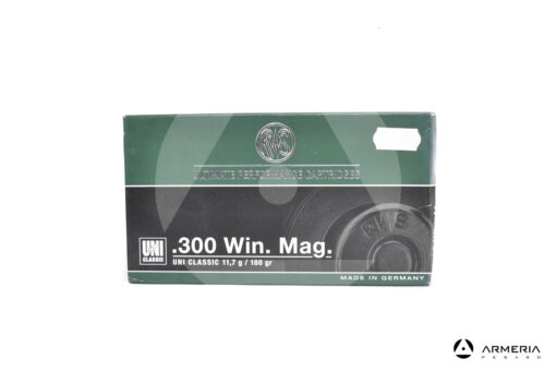 RWS Uni Classic calibro 300 Win Mag 180 grani - 20 cartucce