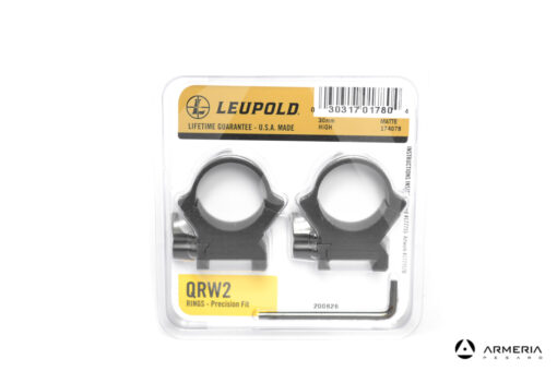 Supporti ad anello Leupold QRW2 Precision fit slitta Weaver 30mm high matte #174078