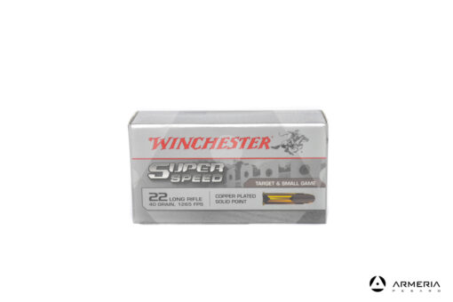 Winchester Super Speed calibro 22 LR Long Rifle - 40 grani - 50 cartucce