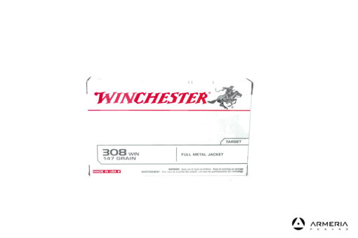 Winchester Target calibro 308 Win 147 grani FMJ - 20 cartucce