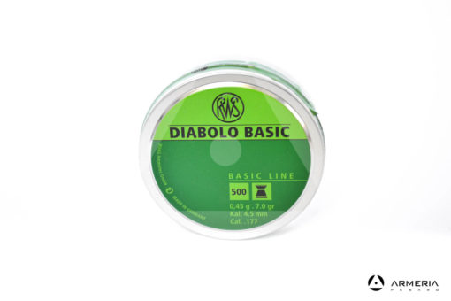 Scatola pallini RWS Diabolo Basic calibro 4.5 mm 177 - 500 pezzi