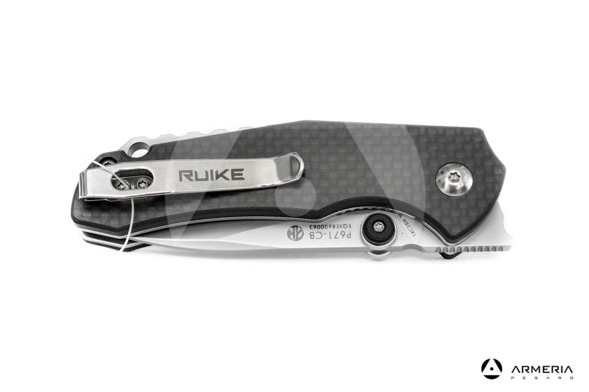 Coltello Ruike a lama pieghevole in acciaio 7cm P671-CB chiuso