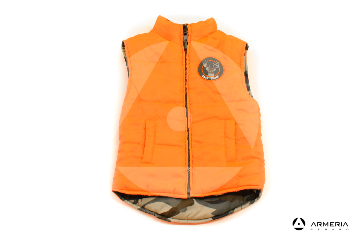 Giacca Gilet da bambino Esse Emme con felpa taglia XS gilet fluo