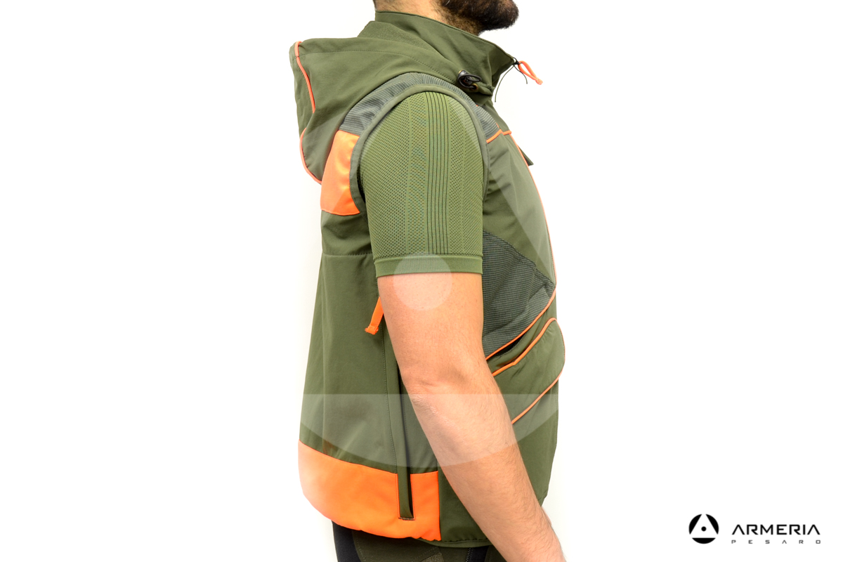 Gilet da caccia RS Hunting LV600 verde taglia L lato