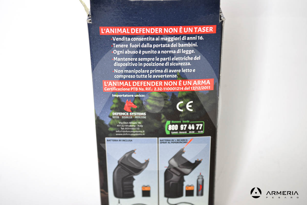 Simulatore elettronico Animal Defender per difesa personale Defence System 3-1