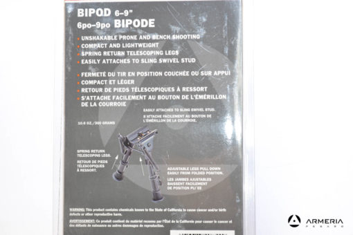 Bipiede professionale a base fissa Champion Bipod 6-9" pack