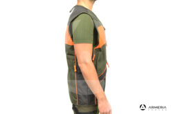 Gilet alta visibilità RS Hunting LV850 verde taglia L lato