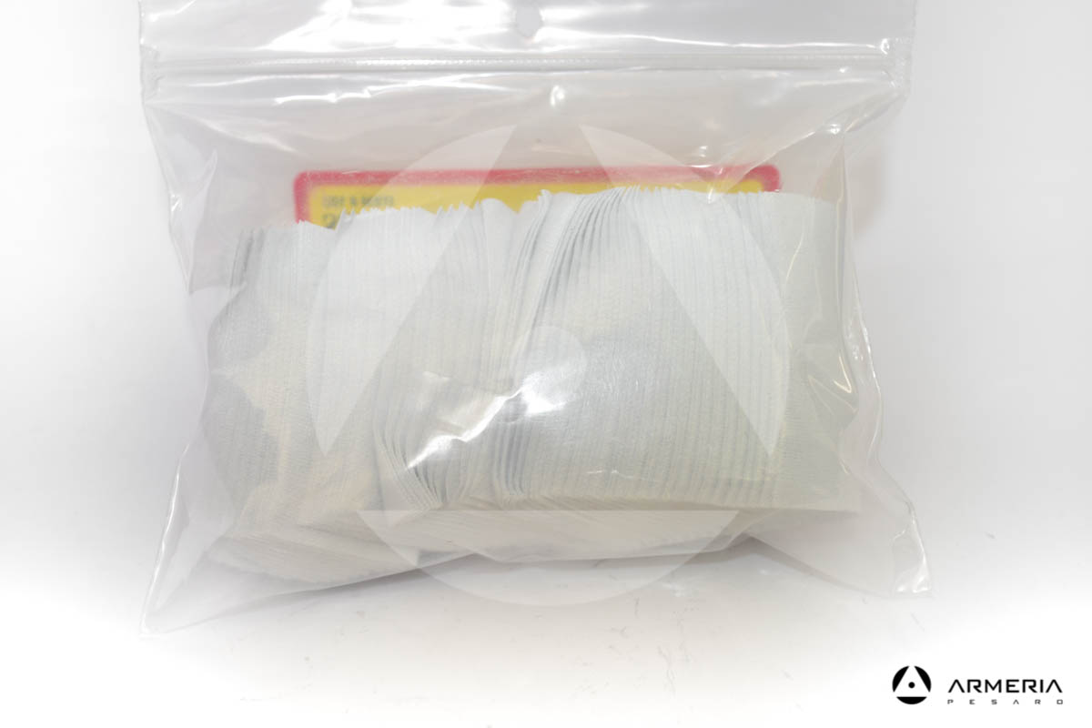 Busta set pezzuole Pro Shop 100% cotone per pulizia pistola 100 pz prodotto