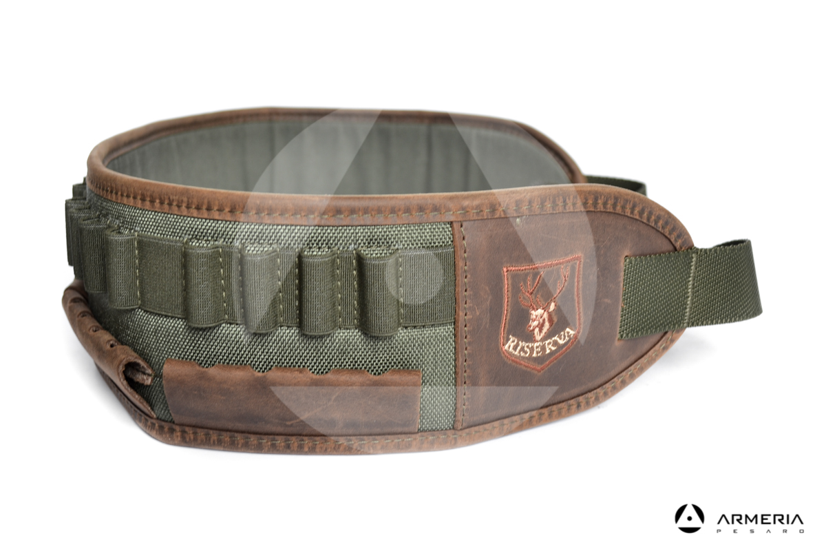 Cartuccera verde Riserva equipaggiamento caccia 20 celle multi calibro