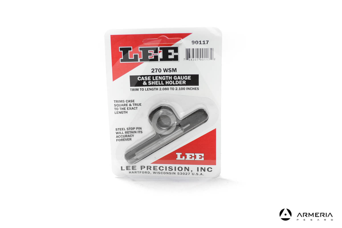 Asta tornitura bossoli Lee Precision calibro 270 WSM e Shell Holder #90117