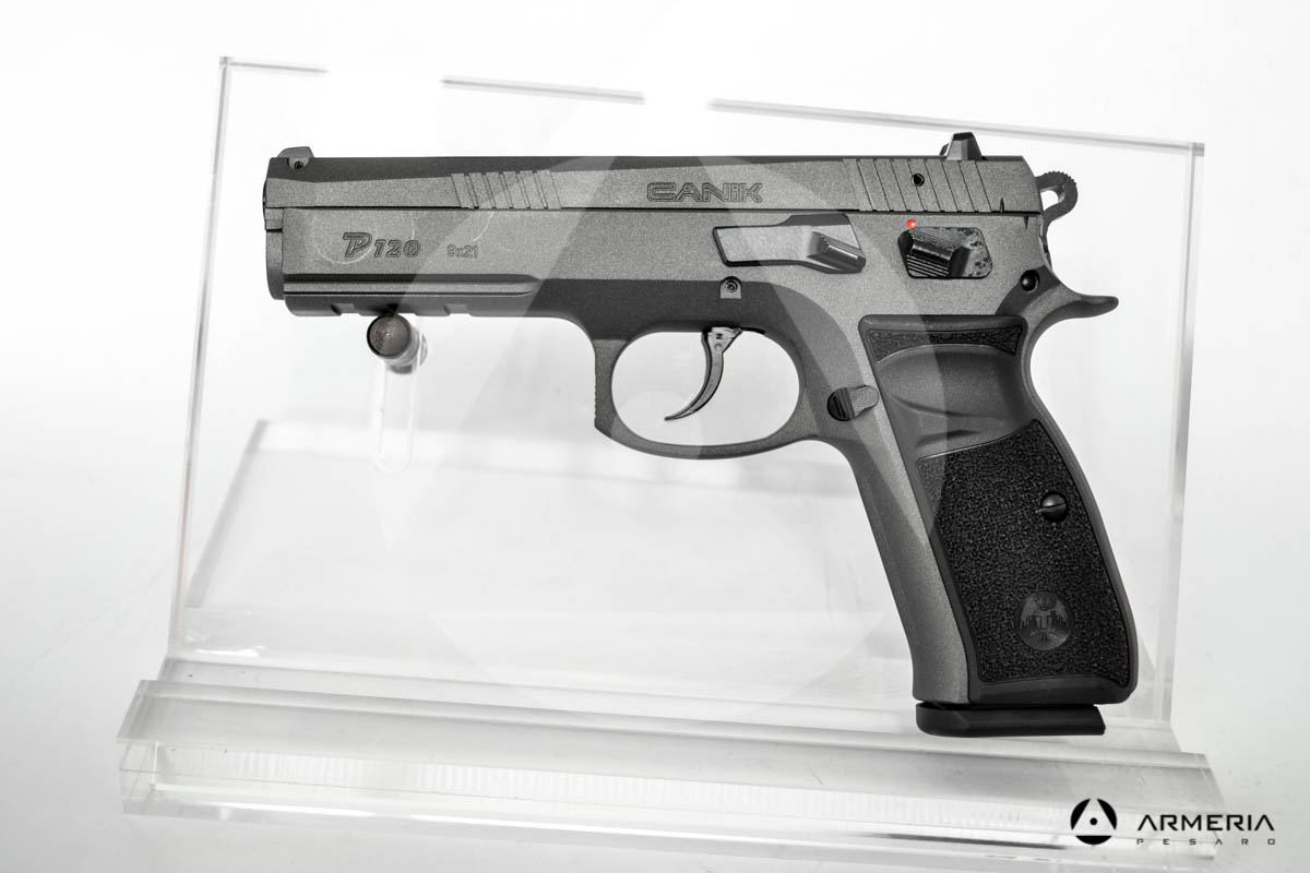 Pistola semiautomatica Canik modello P120 Tungsten calibro 9x21 Sportiva - Canna 5" Pistola semiautomatica Canik modello P120 Tungsten calibro 9x21 Sportiva - Canna 5"