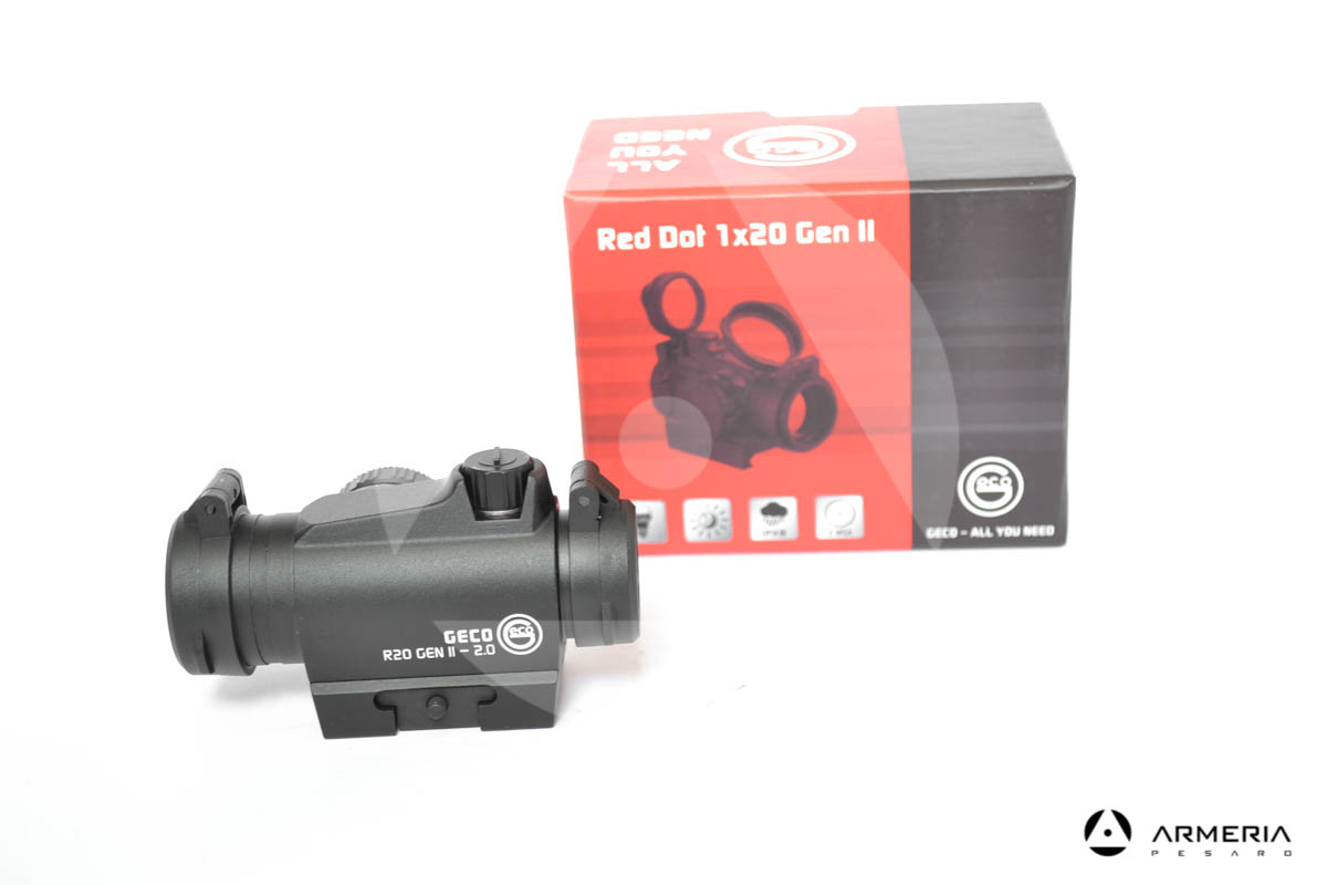 Punto rosso puntatore Geco 1x20 Gen II 2 Moa Red Dot pack