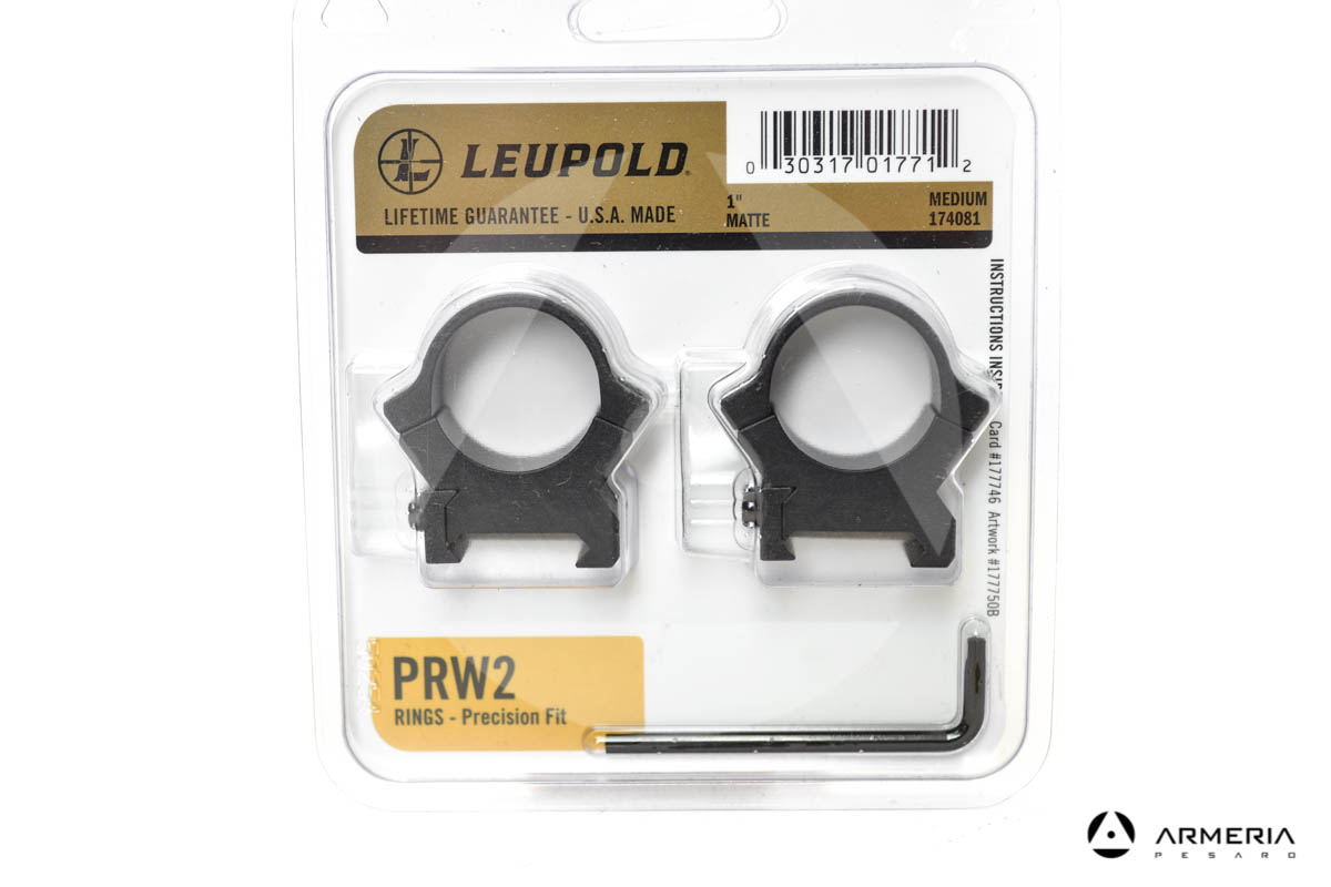 Supporti ad anello Leupold PRW2 Precision fit slitta Weaver 1" medium matte #174081