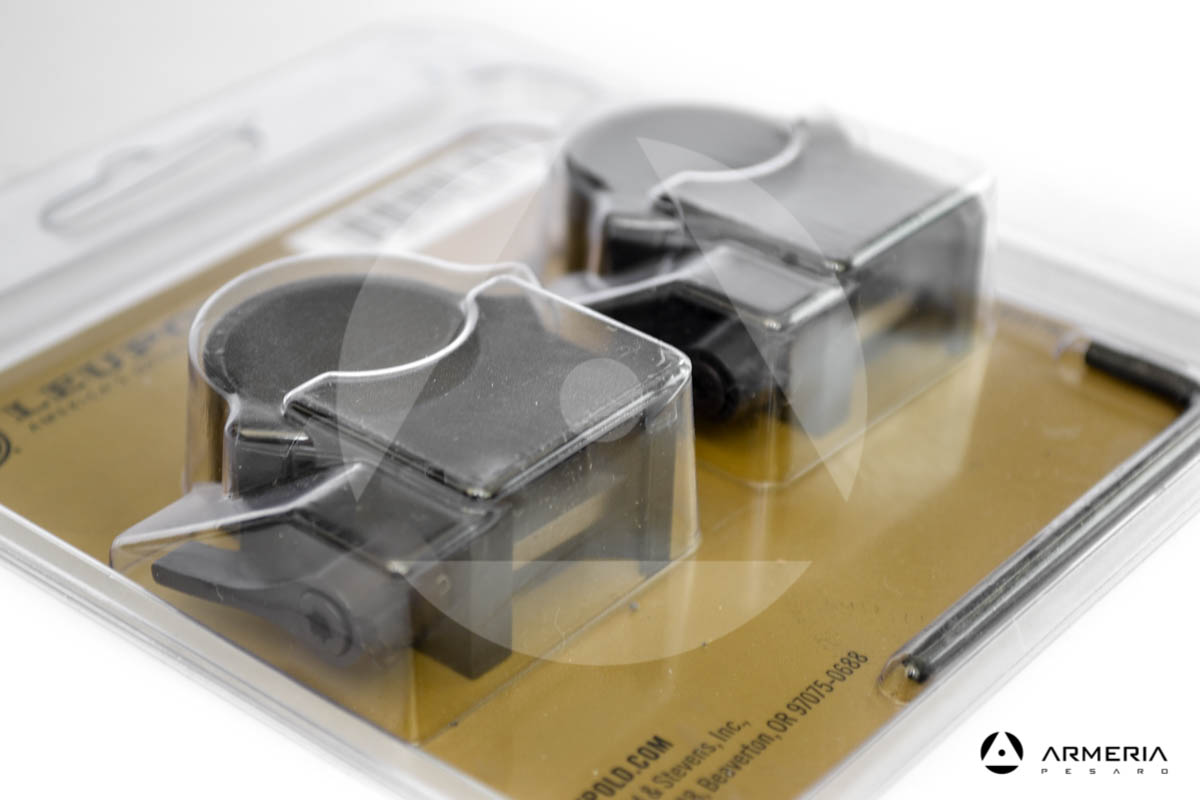 Supporti ad anello Leupold QRW slitta Weaver 1" gloss high 49857