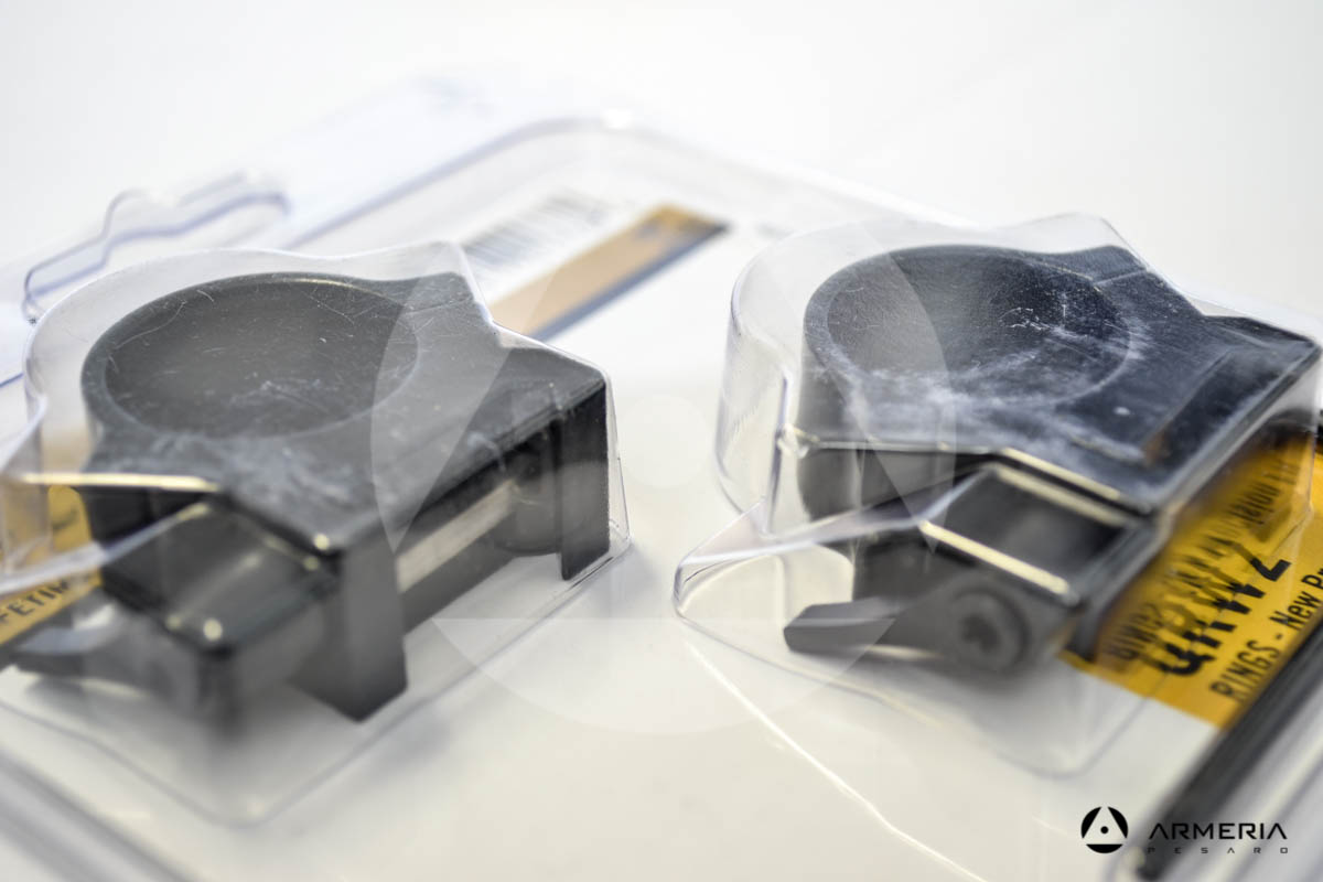 Supporti ad anello Leupold QRW2 New Precision fit slitta Weaver 1" gloss low 174064