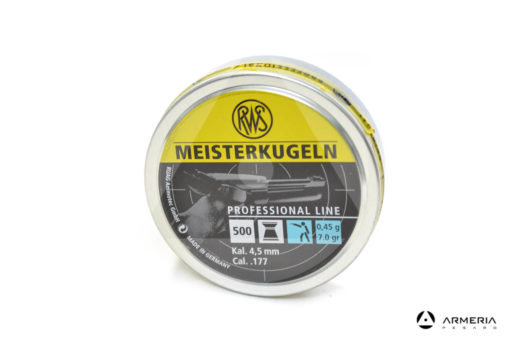 Scatola pallini RWS Meisterkugeln calibro 4.5 mm .177 - 500 pezzi