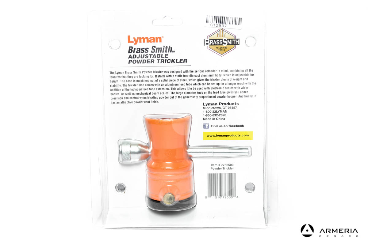 Centellinatore Lyman Brass Smith Adjustable Powder Trickler - 7752500