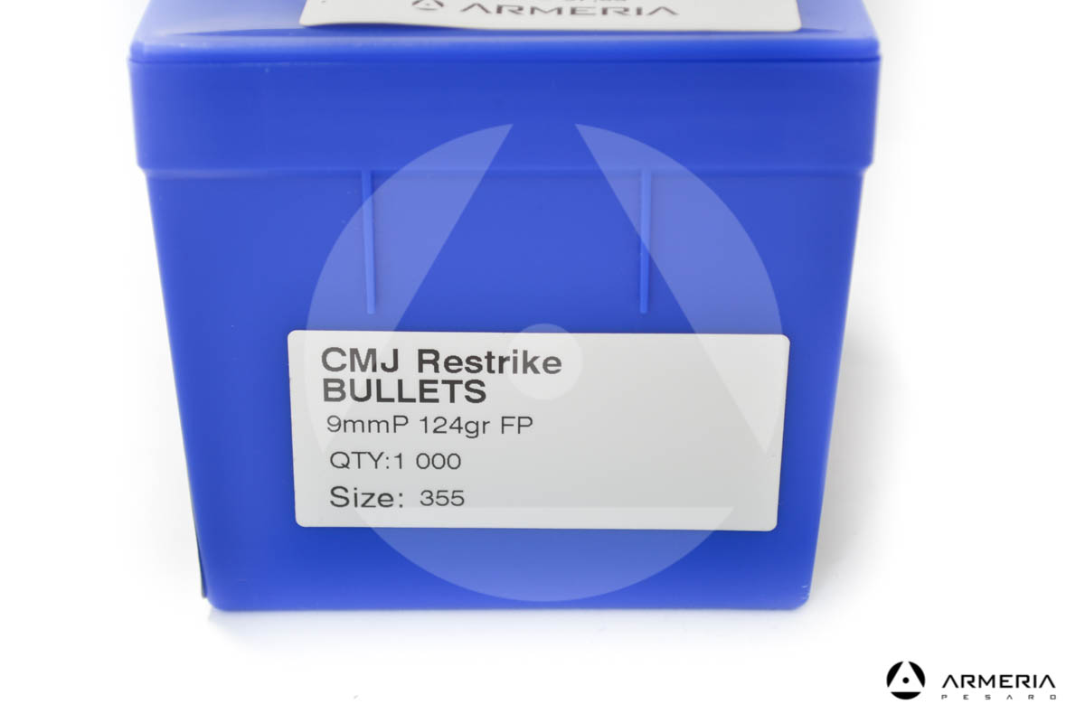 Palle Frontier CMJ Restrike calibro 9mm - 124 grani FP - 1000 pezzi