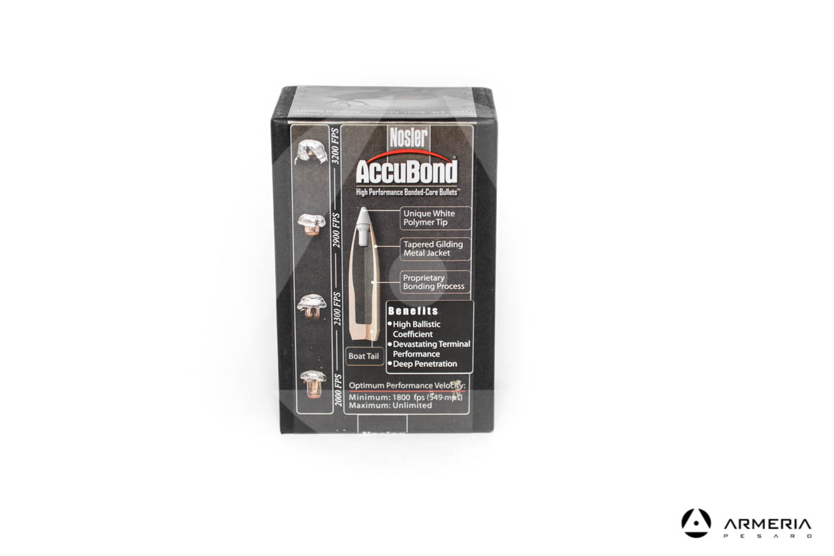 Palle ogive Nosler Accubond calibro 7mm Spitzer - 150 grani - 50 pezzi #54951