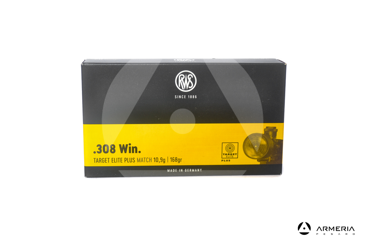 RWS Target Elite Plus calibro 308 Win 168 grani - 20 cartucce