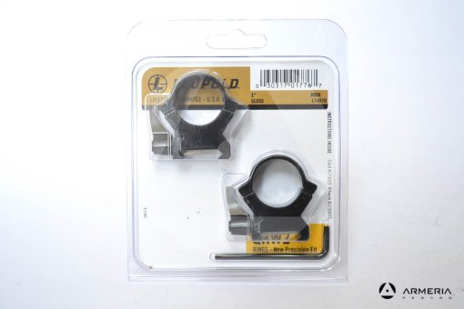 Supporti ad anello Leupold QRW2 Precision fit slitta Weaver 1" high gloss #174070