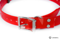 Collare rosso in biotane per cani - 65 cm