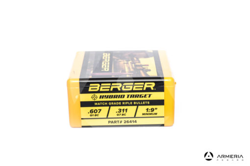 Palle ogive Berger Hybrid Target calibro 6.5mm - 140 grani - 100 pezzi #26414