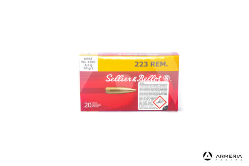 Sellier & Bellot 1380 calibro 223 Rem 69 grani HPBT - 20 cartucce